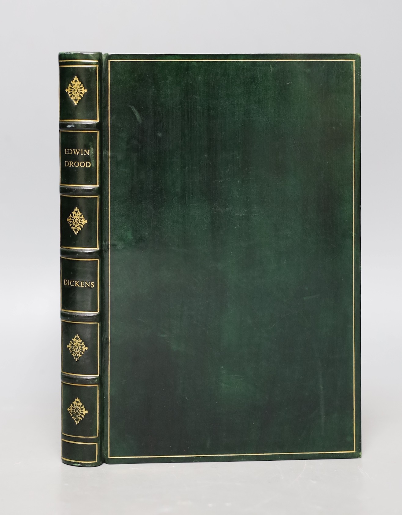 Dickens, Charles - The Mystery of Edwin Drood, 1st edition, rebound black calf gilt, Chapman and Hall, London, 1870